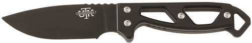 Utica UTKN2 Fixed Blade 3.1 in Black Steel Handle