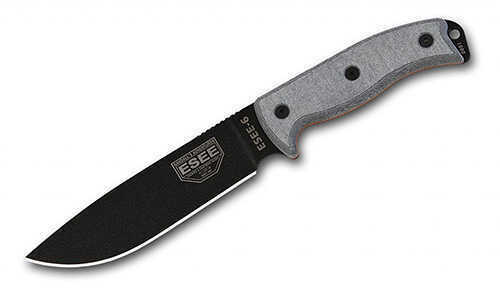 ESEE 6 Fixed 5.75 in Black Blade Micarta Handle