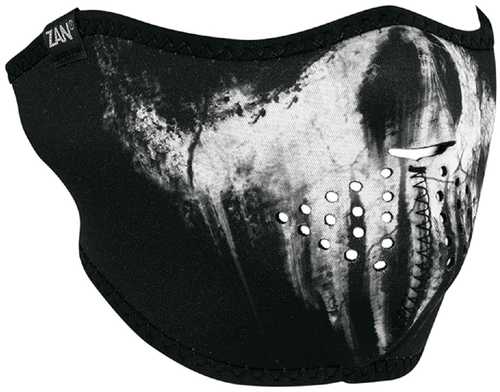 ZanHeadgear Neoprene Half Face Mask Skull Ghost