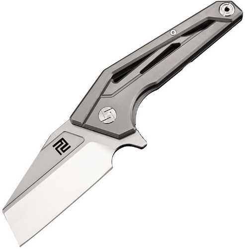 Artisan Ravine Folder 2.83 in S35VN Blade Gray Titanium Hndl