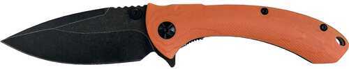 ABKT Elite Protector II Folder 3.5 in Blade Orange G-10