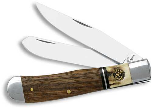 ABKT Roper Laredo Stag Trapper 3.25" Wood/Bone Handle