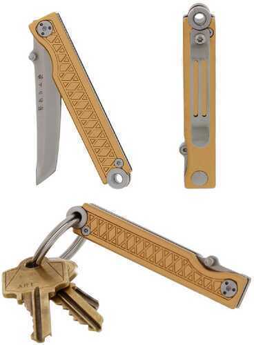 StatGear Pocket Samurai Folder 2.25 in Blade Bronze Aluminum