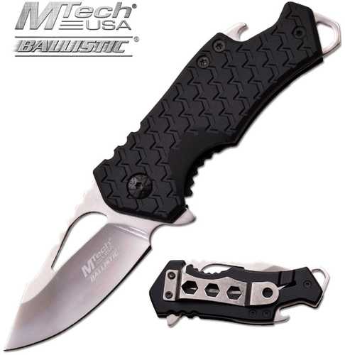 MTech Assisted 2.25 in Blade Black Nylon Handle