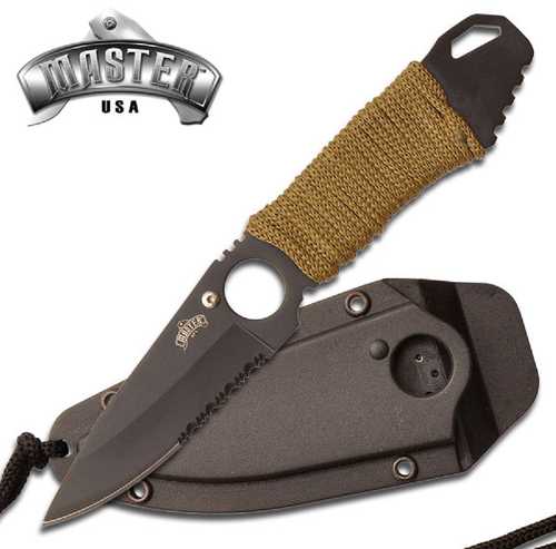 Master Fixed 3.0 in Blade Green Paracord Handle