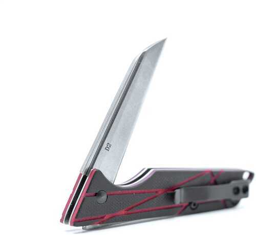 Statgear Ledge Folder 2.5 in Blade Red G-10 Handle