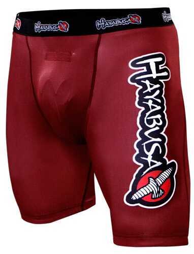 Hayabusa Haburi Compression Shorts Red 32In Med