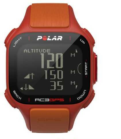 Polar Rc3 GPS Heart Rate Monitor Sports Watch Red/Orange