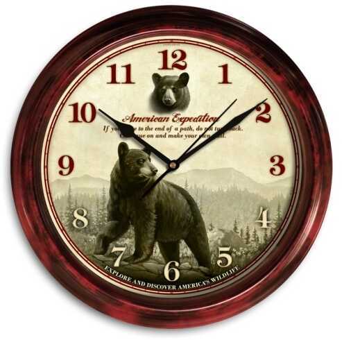 American Expedition Signature Series Clock - Black Bear