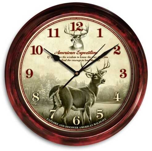 American Expedition Signature Series Clock - Whitetail Deer