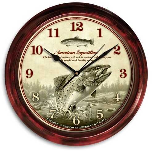 American Expedition Signature Series Clock - Rainbow Trout