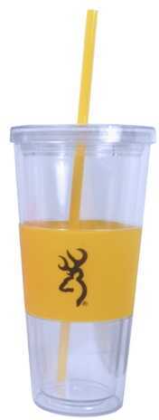 Browning Straw Tumbler Buckmark - 16Oz