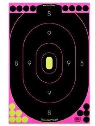 Birchwood Casey Bc-34635 Shoot-N-C Silhouette Oval Adhesive Paper Target 12" X 18" 5 Pack