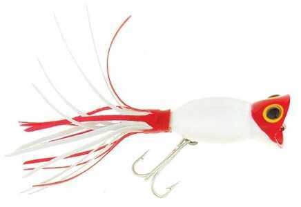 Arbogast Hula Popper 5/8Oz White/Redhead Mn# G750-01