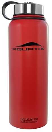 Aquatix Large Mouth 41 Oz Water Bottle Red Alert A00436