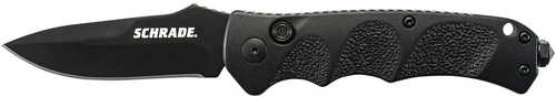 Schrade Folder 3.25 in Black Blade Aluminum Handle