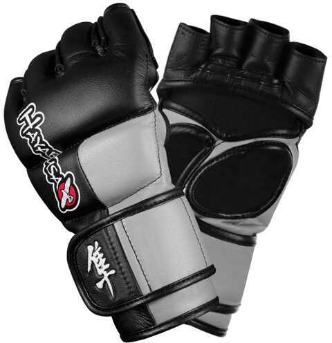 Hayabusa Tokushu 4Oz MMA Gloves Black/Slate Grey Lg