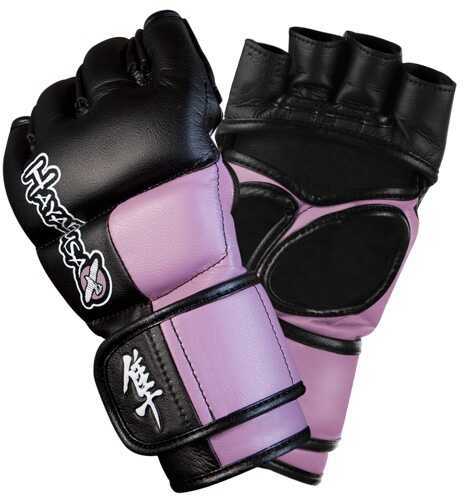 Hayabusa Tokushu 4Oz MMA Gloves Black/Dk Orchid Sm