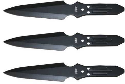 United Cutlery Throwing Knives Triple Set Black W/Sheath