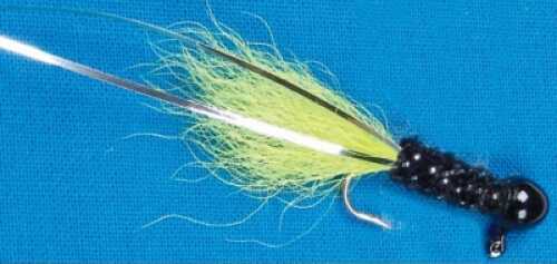 Slaters Chenille Jig #4 1/16Oz 3Pk Black/Black-Silver/Chartreuse Md#: Sj3-4Bs8T4