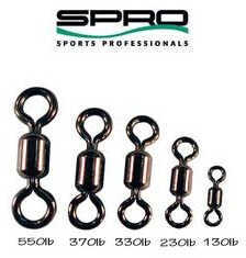 Spro Power Swivels Black Barrel 50Pk 80# Md#: PSB0650