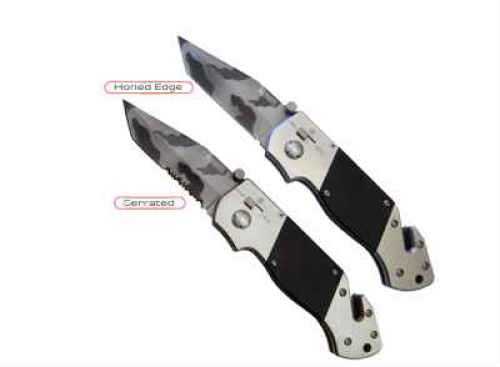 Seber Tanto Blade Knife Ratchet-Serrated-Bead Blast