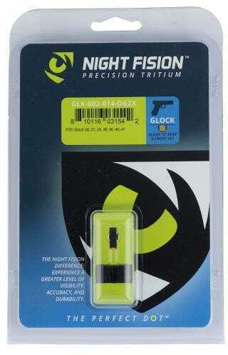 Night Fision GLK002014OGZ Sight Set Square Front/U-Notch Rear for Glock 20/21/29/30/31/32/36/40/41Green Tritium w/