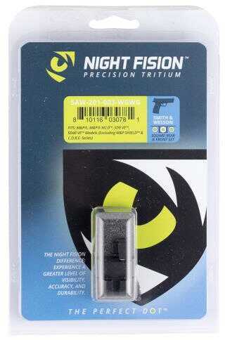 Night Fision SAW201003WGW Sight Set Square S&W M&P/SD9 VE/SD40 Green Tritium w/White Outline