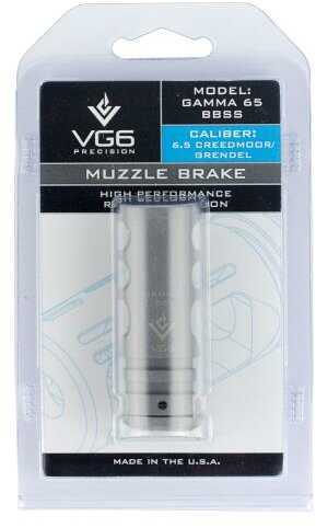 Aero Precision APVG100018A VG6 Gamma 6.5 Creed/6.5 Grendel/6.8 Rem SPC Muzzle Brake 5/8"-24 tpi Bead Blasted 17-4 Stainl