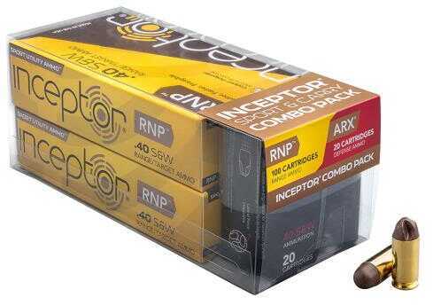 40 S&W 88 Grain N/A 120 Rounds Inceptor Ammunition