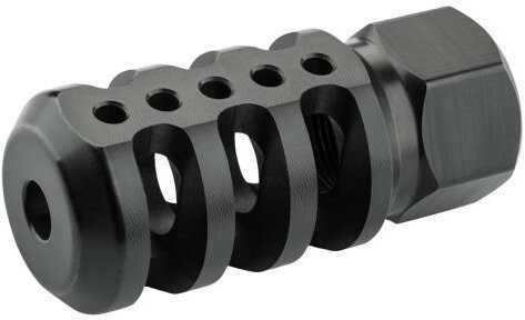 Accu-Tac Tank II Muzzle Brake .223 Rem/5.56 NATO/.22 Threaded 1/2x28 TPI Heat Treated Steel MP Black Finish