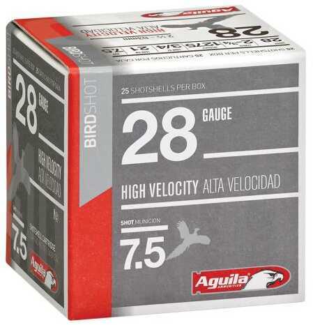 28 Gauge 2-3/4" Lead 7-1/2   25 Rounds Aguila Shotgun Ammunition