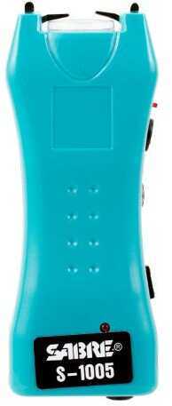 Sabre Dual Capacitor Stun Gun Teal 1.600 uC with LED Flashlight