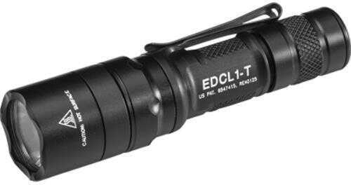 Surefire EDCL1T Everyday Carry 1 Dual-Output White LED 5/500 Lumens CR123A Lithium Battery Black Aluminum Body