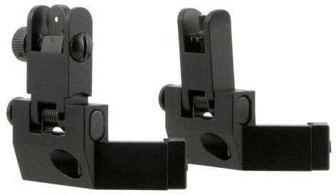 TacFire IS003 AR 45 Degree Flip-Up Iron Sights Aluminum Black Anodized