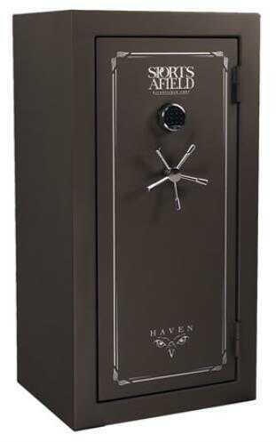 Sports Afield Haven 36Gun Fire/Waterproof Elock Gun Safe - Dark Earth Matte