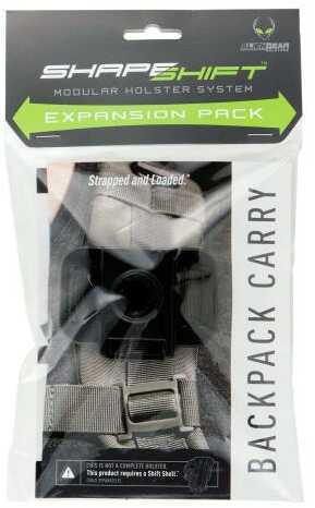 Alien Gear ShapeShift Backpack Carry Expansion Pack Ambidextrous Polymer Hardware with Synthetic Straps Black