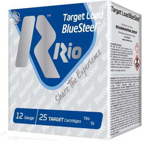 RIO AMMUNITION TLBS287 Target Load BlueSteel 12 Gauge 2.75" 1 oz 7 Shot 25 Bx/ 10 Cs