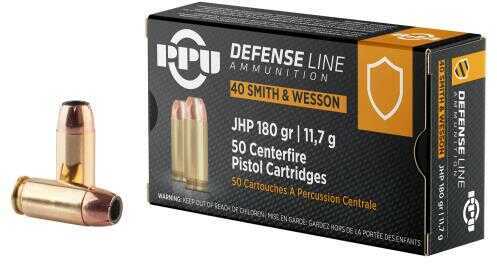 40 S&W 180 Grain Jacketed Hollow Point 50 Rounds Prvi Partizan Ammunition