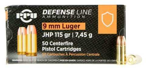 9mm Luger 115 Grain Jacketed Hollow Point 50 Rounds Prvi Partizan Ammunition