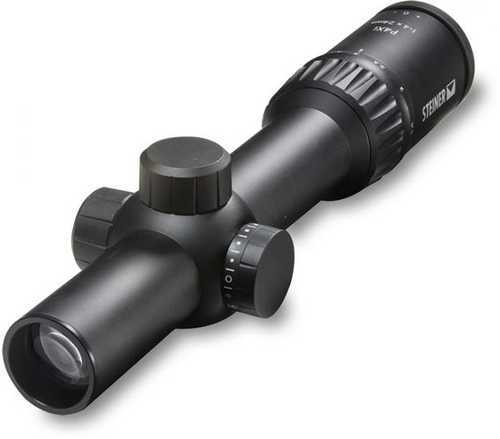 Steiner P4Xi Rifle Scope 30mm Tube 1-4x 24mm 1/2 MOA Illuminated P3TR Reticle Matte
