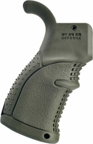 FAB DEFENSE (USIQ) FX-AGR43G AGR-43 Ergonomic Pistol Grip M4/M16/AR15 Polymer with Over-Molded Rubber OD Green