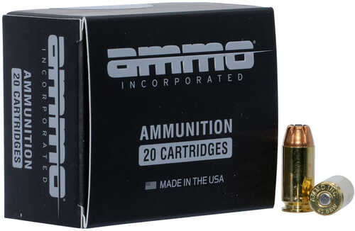 Ammo Inc 40180JHPA20 American Hunter Black Label 40 Smith & Wesson 180 Gr Jacketed Hollow Point 20 Bx/10 Cs