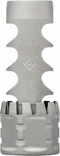 Aero Precision VG6 Lambda PRS30 Muzzle Brake .30 Caliber Compatible 5/8x24 Right Hand 17-4PH Stainless Bead Blasted Fin.