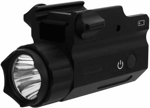 TacFire FLP360C Pistol Compact Size Clear 360 Lumens Black Aluminum