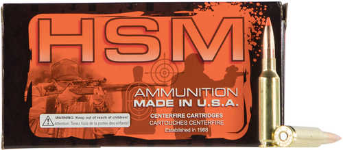 223 Rem 90 Grain Jacketed Hollow Point 50 Rounds HSM Ammunition 223 Remington