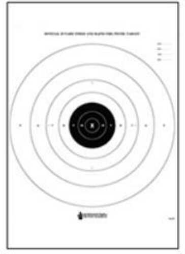 Action Target Inc B-8-100 B-8 25-Yard Hanging Paper 21" X 24" Bullseye Yellow/Black 100 Per Box