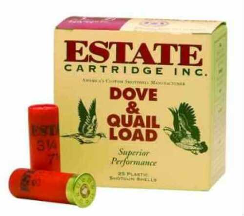 12 Gauge 2-3/4" Lead #6  1-1/8 oz 25 Rounds Estate Shotgun Ammunition