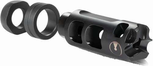 Ultradyne USA Pulse Compensator Muzzle Brake with Timing Nut AR 223/556 1/2"-28 Thread .750" Outside Diameter 416 SS Bla