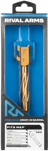 Rival Arms RARA20S201C Precision V1 Drop-In Barrel 9mm Luger 4.25" Bronze PVD Finish 416R Stainless Steel Material For S
